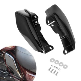 Center Frame Air Deflector Compatible with Harley Touring Road King Trick Electra Street Tri Road Glide CVO 2009-2022 Motorcycle Heat Shield Trim (Black)