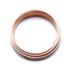 Solid Bare Copper Wire Square, Bright, Half Hard, 10 Feet,