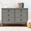 TKWINKT 6 Pack Black Cabinet Knobs Zinc Alloy Drawers Knobs