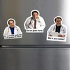 ZIXIANGKEJI 12pcs Dr Now Magnets Fridge Cute Diet Magnet Fridges