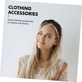 FRCOLOR Pure Color Twisted Knot Headband Vintage Style Wide Fabric Hair Hoop for Women Elegant Retro Headdress for Parties Daily Wear and Special Occasions