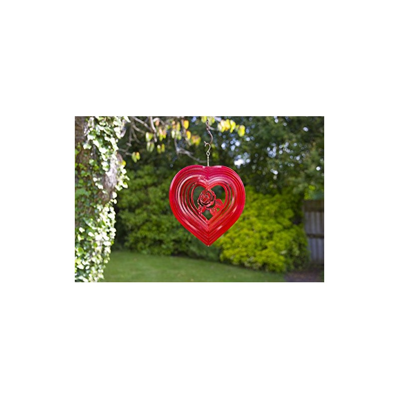 Home2Garden Heart Rose Spinner - Red