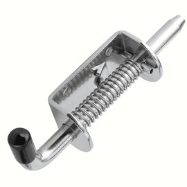1Pc Door Lock Latch Spring Latch,Stainless Steel 304 Spring Bolts Latches Security Barrel Bolt Latch Cabinet Hinges Hardware W/Fasteners