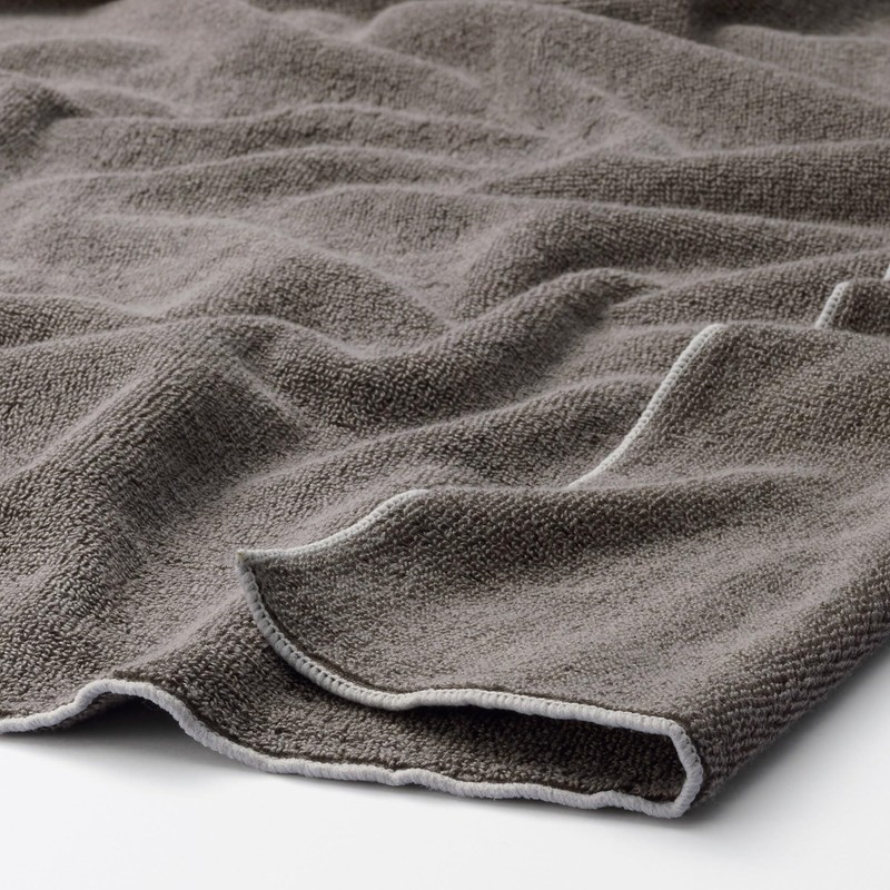 MUJI 84775468 Color Stitching Pile Weave Hand Towels, Set of