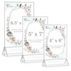EHWINE 12 Pack Acrylic Sign Holder 5 x 7, Double