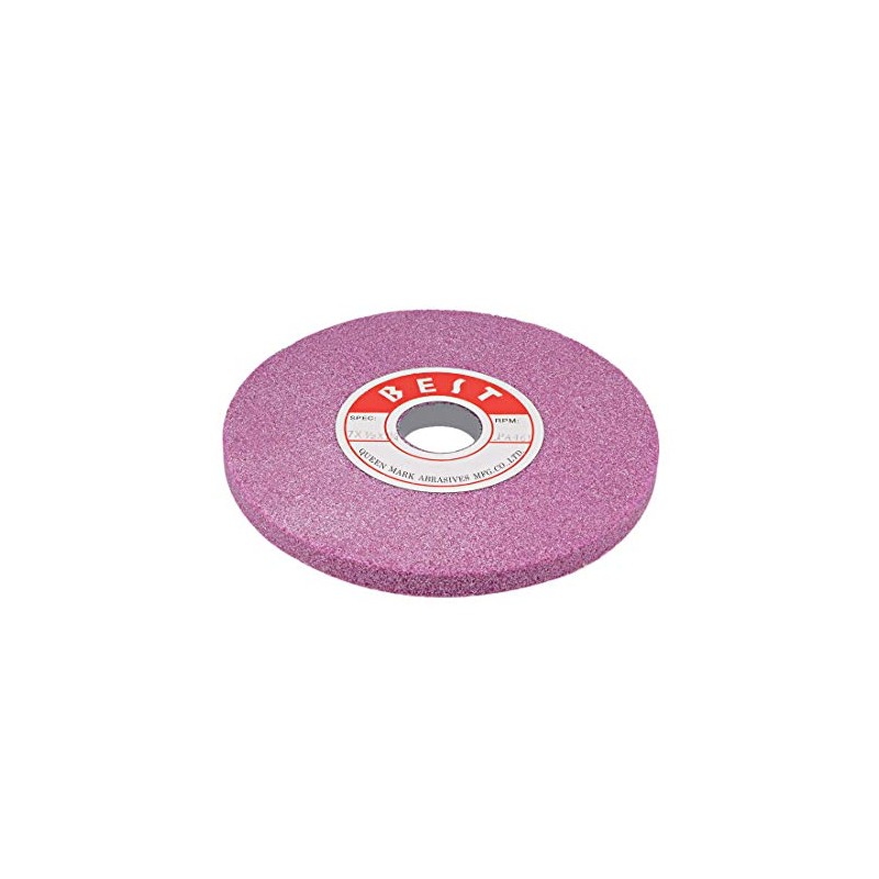 uxcell 7-Inch Bench Grinding Wheels Pink Aluminum Oxide PA 46