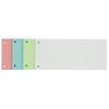 100 x Oxford Punched, Cardboard File Dividers, 190gsm, 4 Colours