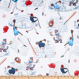 Shannon Minky Digital Cuddle Batterup Navy, Fabric by The Yard