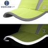 GADIEMKENSD Folding Mesh Sports Cap, Reflective Stripe, Running Hat, Breathable,