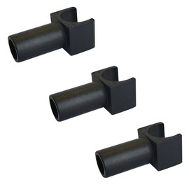 Replacement of The Wheelchair Seat Rail Guide, Fit 7/8 Inch Tubing,Universal Parts for Transports Chairs and Wheelchair(Black -3pcs)