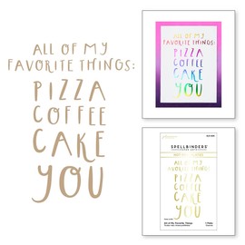 Spellbinders All of My Favorite Things Glimmer Hot Foil Plate, Metal