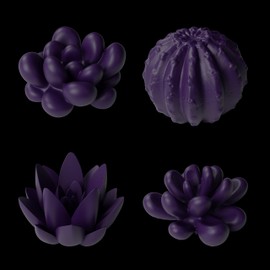 8 Pcs Succulent Resin Mold Succulent Mold Succulent Soap Mold Clay Mold Peony Mold Rose Jewelry Resin Casting Mold Candle Making Molds Craft Supplies 3D Mold Silicone Mold for Resin Casting Mold