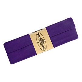 Bias Binding Jersey 3 m Width 20 mm Oaki Doki Tricot de Luxe Edging Tape Elastic Over 80 Colours Colour: Purple