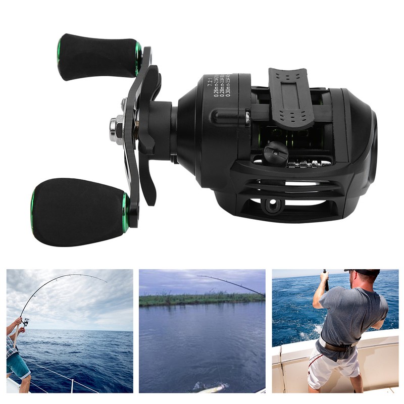 HL Metal Wheel Baitcasting Reel Left/Right Hand Magnetic Brake Fishing