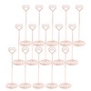 15PCS Table Number Holder 22cm Heart Shaped Iron Wire Picture