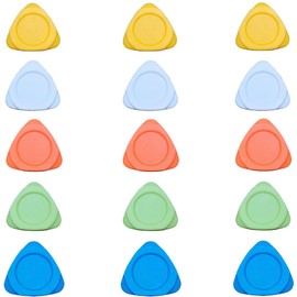 Triangle Opener Repair Tool Tear Down Tool Pry Tool Plastic Material Triangle for Cell Phone, Laptop, Tablet, Game Console Repair 15 Pcs/Set (3 each color of white, orange, yellow, blue and green)