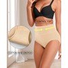 ASIMOON Tummy Control Underwear for Women Cotton High Waisted Plus