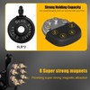 2 Pcs Heavy Duty Magnetic Clips with 1.5 Inch Mouth