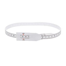 sourcing map Head Circumference Band 56 cm Plastic Measuring Ruler for Measuring Head and Arm Circumference in Children, White