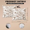 Vintage Peony & Hummingbird Pillow Cover 18x18 Inches
