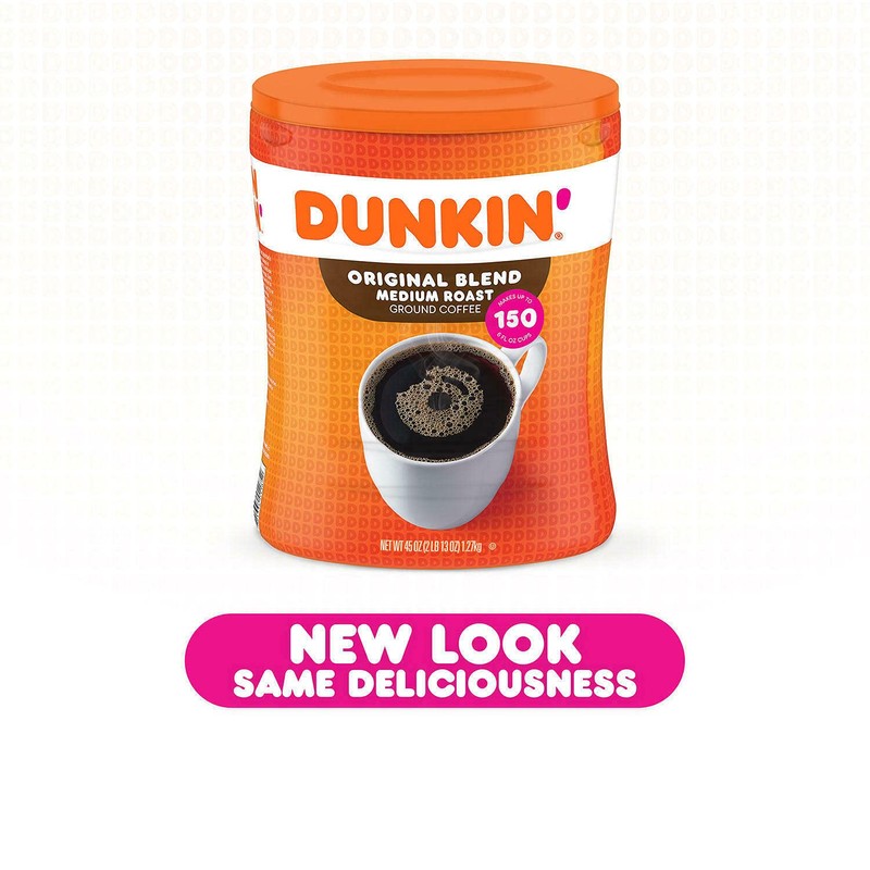 Dunkin Donuts Original Blend Ground Coffee, Medium Roast (45 Ounce