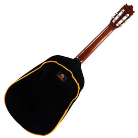 Alba GB Dust Cover - Black Protective Cover for Classical Guitars, Dust Velvet Cover for Acoustic and Electric Guitars, Black, black, Cover