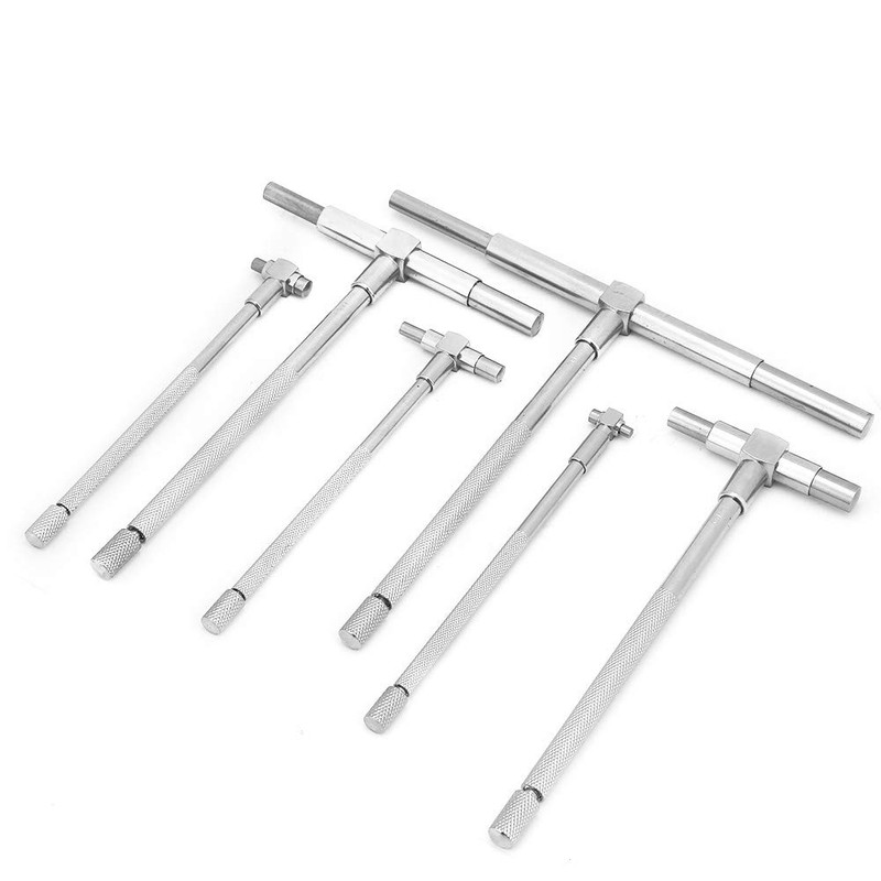 Telescopic Bore Gauge Set, 6PCS/Set 8-150mm Precision Telescopic Gauge Internal