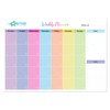 Monthly Planner Pad Personal Organiser with 52 Tear Off Colour