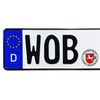 Z Plates Compatible with VW Wolfsburg Front German Novelty License