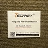Techkey BT833 Black USB Long Range 5.3 Bluetooth Adapter Plug