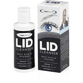 The Eye Doctor Lid Cleanser – Eyelid Cleanser to Remove Debris and Make Up from Eyelids – Suitable for Sensitive Eyes – Contains Argan Oil Coconut Oil and Micellar Water 100ml