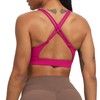 Aoxjox Women's Workout Sports Bras Fitness Medium-High Cross Back Sporty