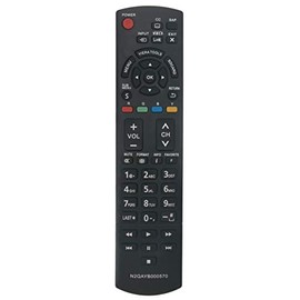 N2QAYB000570 Replaced Remote fit for Panasonic TV TC-32LX34 TC-L37U3 TC-L42E3 TC-L42E30 TC-L42U30 TC-P4232C TC-P42S30 TC-P42X3 TC-P46S30 TC-P46ST30 TC-P46X3 TC-P50S30 TC-P50X3 TC-P60S30 TC-P60S30UA