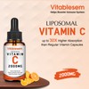 Liposomal Vitamin C Liquid 2000 mg, 2 Bottles, High Dose