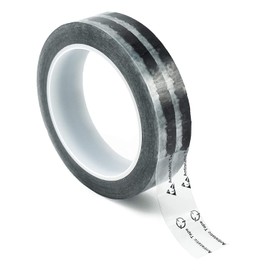 StaticTek Clear ESD Packaging Tape with ESD Symbol Printed, 2 Inch Wide x 36 Yards Long, RoHS and Reach Compliant (1 Pack)