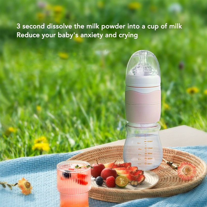 Quick Flush Baby Bottle Detachable Portable Press Rotate Quick Flush