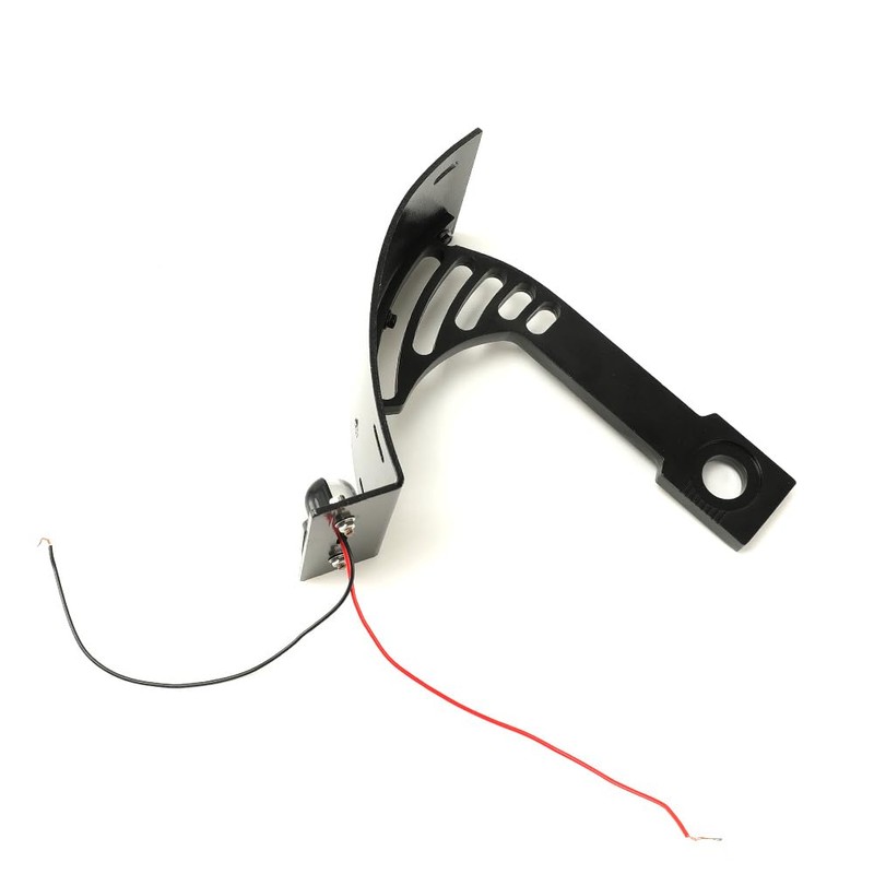 SUNPIE Add White Lights Black Motorcycle Cured Vertical Side Mount