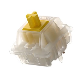 Gateron Milky Yellow Switches - Silent Linear Switches for MX Mechanical Keyboard Switches for Gaming and Typing 5 Pin (KS-3 70 Pcs)