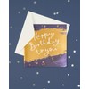 UK Greetings Birthday Card for Him/Her/Friend - Starry Gold Foil