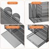 Marbrasse 5-Tier Paper Letter Tray Organizer with Drawer and Pen