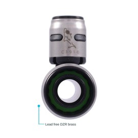 SharkBite 3/4 x 3/4 x 1/2 Inch EvoPEX Reducing Tee, Pack of 3, Push to Connect Plumbing Fitting, PEX, K412Z3