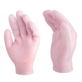 Mikinona Moisturizing Hand Covers Black Fingerless Gloves for Waterproof Dry Hand Moisturizing Gloves for Spa Home Care