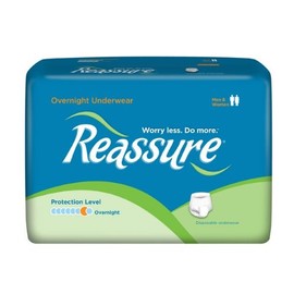 Reassure Overnight Underwear - Small (26" - 32" Waist) - 72 per case