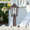 NAXTTII Dusk to Dawn Outdoor Post Lights Waterproof Pole Light