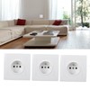 8pcs French Standard Socket 16A Wall Mounted Socket Wall Outlet