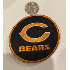 Unbranded Chicago Bears vintage Style embroidered iron on  patch  3"x3" Awesome!!