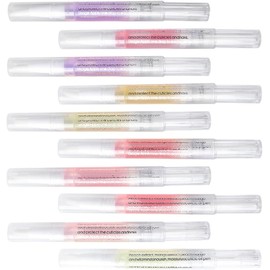 Lápiz para Cutículas de Uñas Aceite Nutritivo Hidratante, 10 Piezas Portátiles para Manicura en Salón y Uso Personal Varios estilos