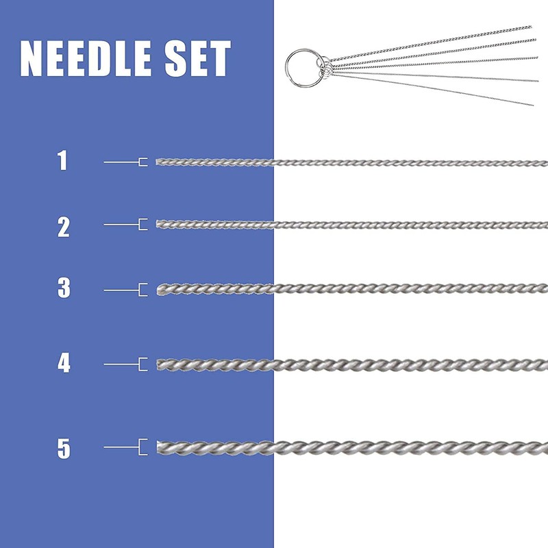 ABEST 3 Set Airbrush Spray Cleaning Repair Tool Kit Stainless