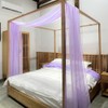 Linentalks Canopy Bed Scarf, Luxury Sheer Bed Canopy Scarf, Sheer