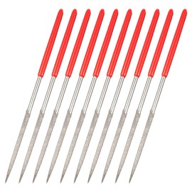 sourcing map 3mm x 140mm Lapidary Jeweler Round Tail Diamond Needle Files 10 Pcs